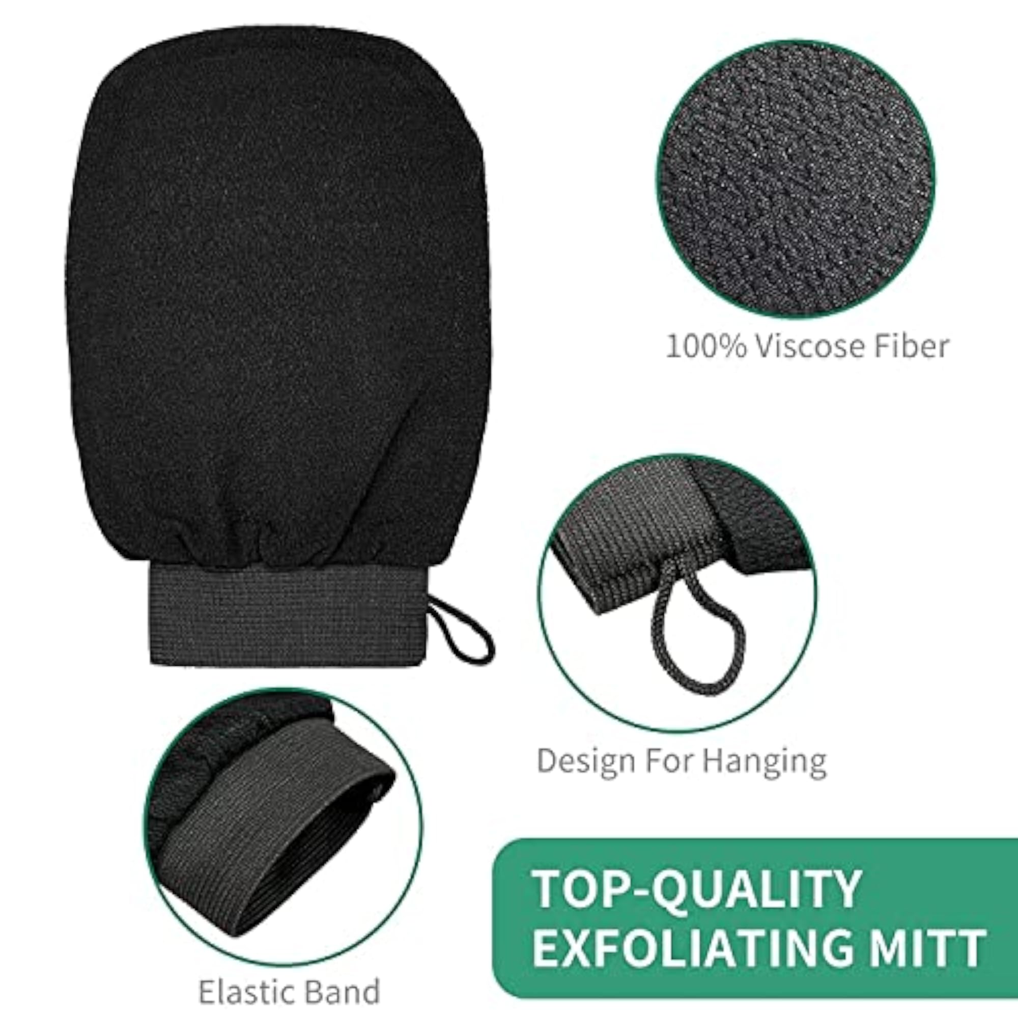 Double Sided Bath Body Exfoliating Scrubbing Gloves